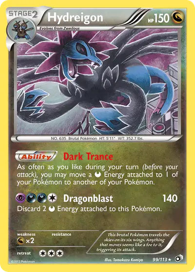 Image de la carte Pokemon Hydreigon 99/113