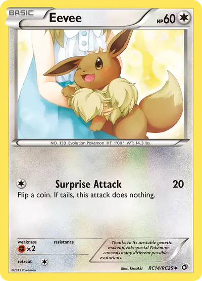 Image de la carte Pokemon Eevee RC14/113
