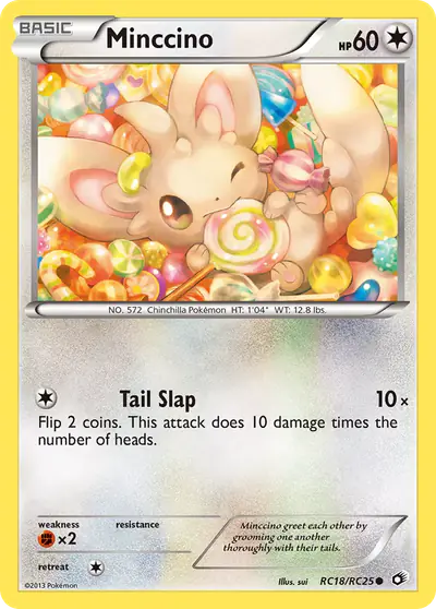 Image de la carte Pokemon Minccino RC18/113