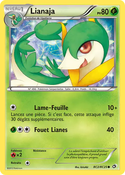 Image de la carte Pokemon Lianaja RC2/113