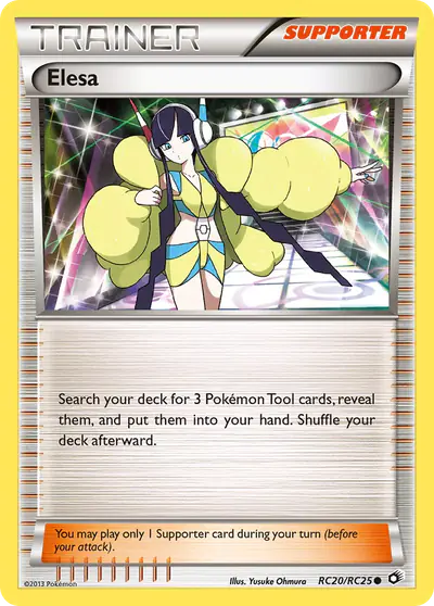 Image de la carte Pokemon Elesa RC20/113