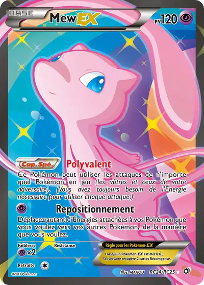 Image de la carte Pokemon Mew EX RC24/113