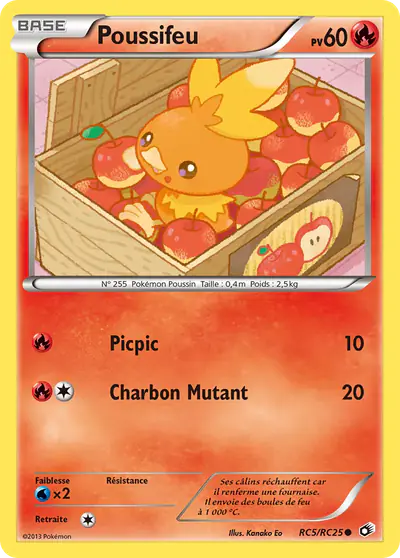 Image de la carte Pokemon Poussifeu RC5/113