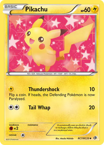 Image de la carte Pokemon Pikachu RC7/113