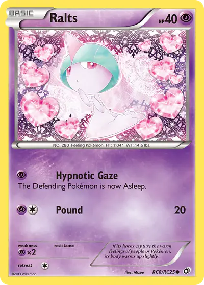 Image de la carte Pokemon Ralts RC8/113