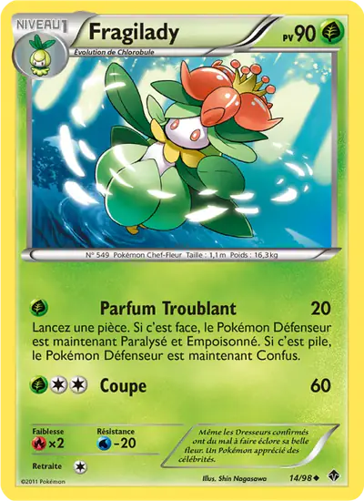Image de la carte Pokemon Fragilady 14/98