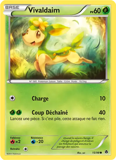 Image de la carte Pokemon Vivaldaim 15/98