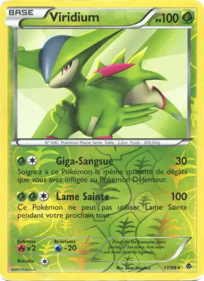 Image de la carte Pokemon Viridium 17/98