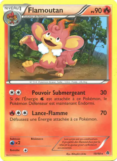 Image de la carte Pokemon Flamoutan 19/98