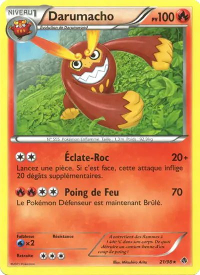 Image de la carte Pokemon Darumacho 21/98