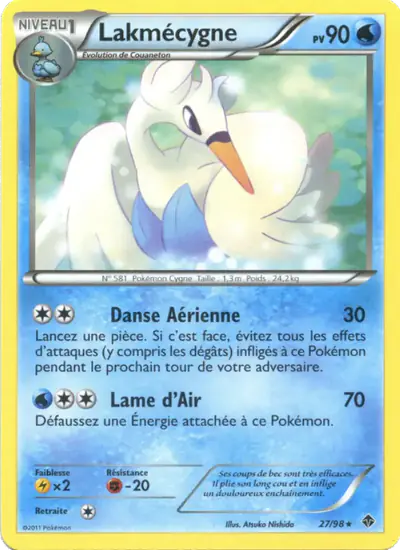 Image de la carte Pokemon Lakmécygne 27/98