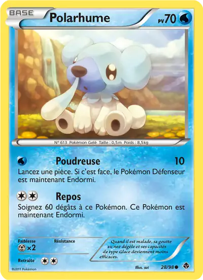 Image de la carte Pokemon Polarhume 28/98