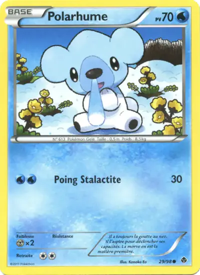Image de la carte Pokemon Polarhume 29/98