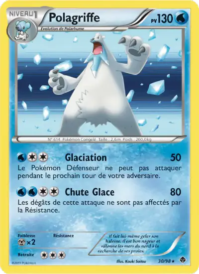 Image de la carte Pokemon Polagriffe 30/98