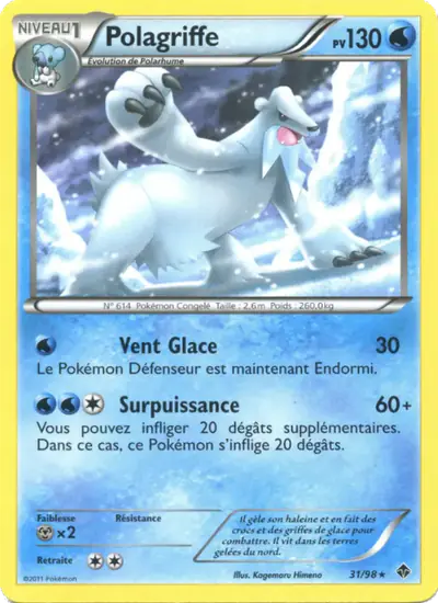 Image de la carte Pokemon Polagriffe 31/98