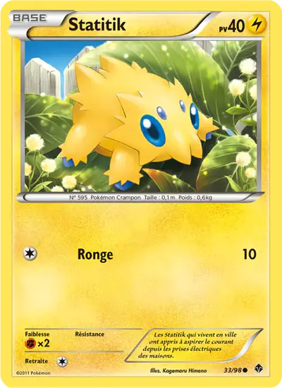 Image de la carte Pokemon Statitik 33/98