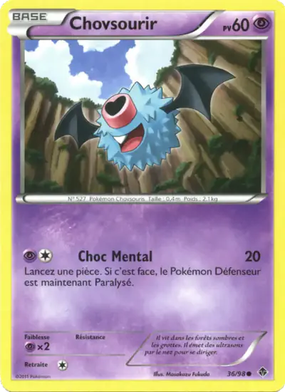 Image de la carte Pokemon Chovsourir 36/98