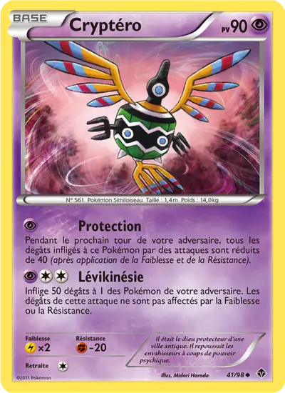 Image de la carte Pokemon Cryptéro 41/98