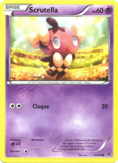Image de la carte Pokemon Scrutella 44/98
