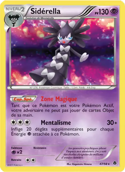 Image de la carte Pokemon Sidérella 47/98