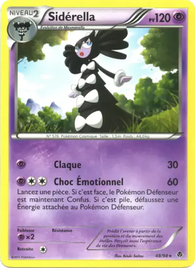 Image de la carte Pokemon Sidérella 48/98
