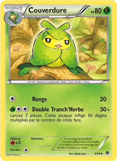 Image de la carte Pokemon Couverdure 5/98
