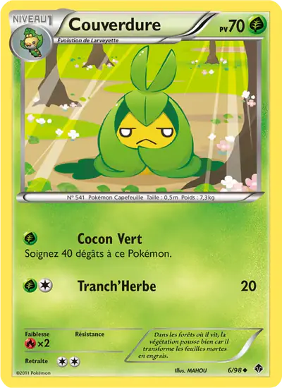 Image de la carte Pokemon Couverdure 6/98