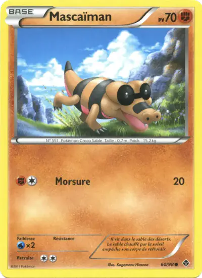 Image de la carte Pokemon Mascaïman 60/98