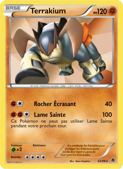 Image de la carte Pokemon Terrakium 63/98