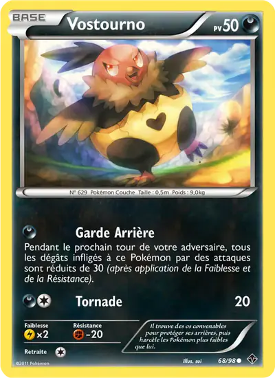 Image de la carte Pokemon Vostourno 68/98