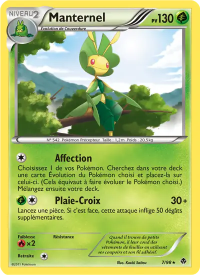Image de la carte Pokemon Manternel 7/98