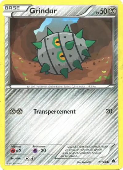 Image de la carte Pokemon Grindur 71/98