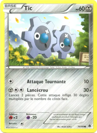 Image de la carte Pokemon Tic 74/98
