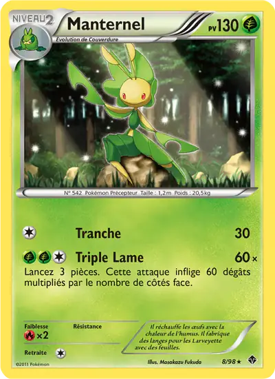 Image de la carte Pokemon Manternel 8/98