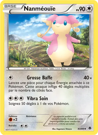 Image de la carte Pokemon Nanméouïe 83/98