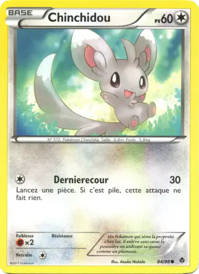 Image de la carte Pokemon Chinchidou 84/98