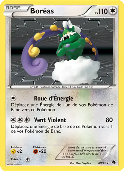 Image de la carte Pokemon Boréas 89/98