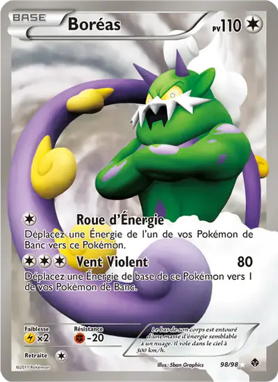 Image de la carte Pokemon Boréas 98/98