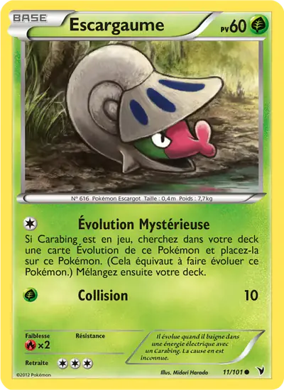 Image de la carte Pokemon Escargaume 11/101