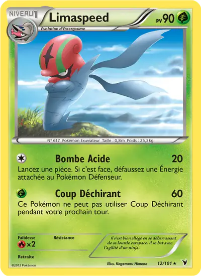 Image de la carte Pokemon Limaspeed 12/101