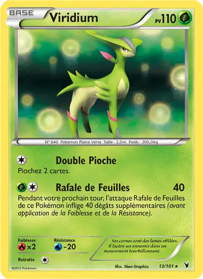 Image de la carte Pokemon Viridium 13/101