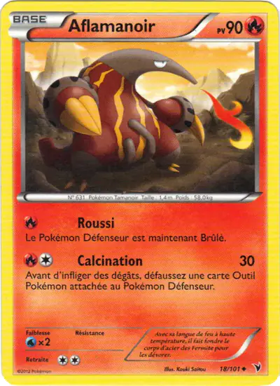 Image de la carte Pokemon Aflamanoir 18/101
