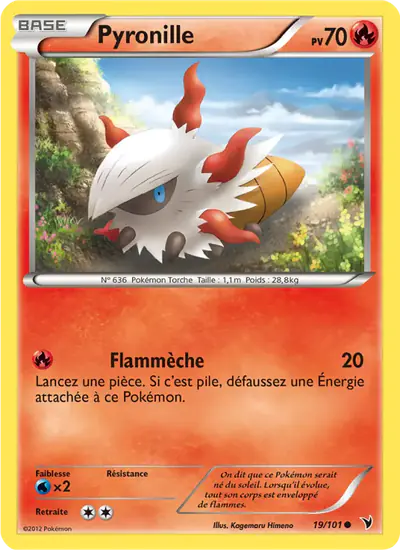 Image de la carte Pokemon Pyronille 19/101