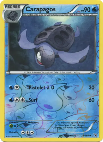 Image de la carte Pokemon Carapagos 25/101