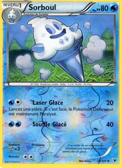 Image de la carte Pokemon Sorboul 28/101