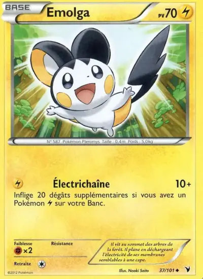 Image de la carte Pokemon Emolga 37/101