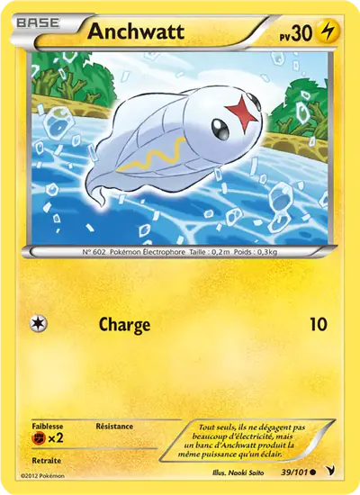 Image de la carte Pokemon Anchwatt 39/101