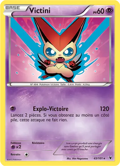 Image de la carte Pokemon Victini 43/101