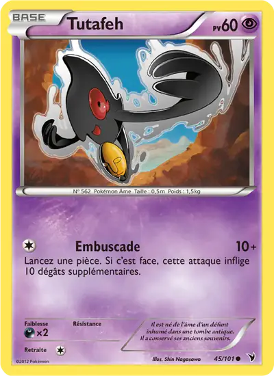 Image de la carte Pokemon Tutafeh 45/101
