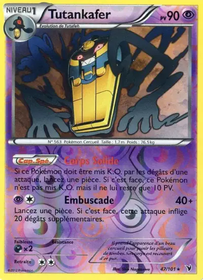 Image de la carte Pokemon Tutankafer 47/101